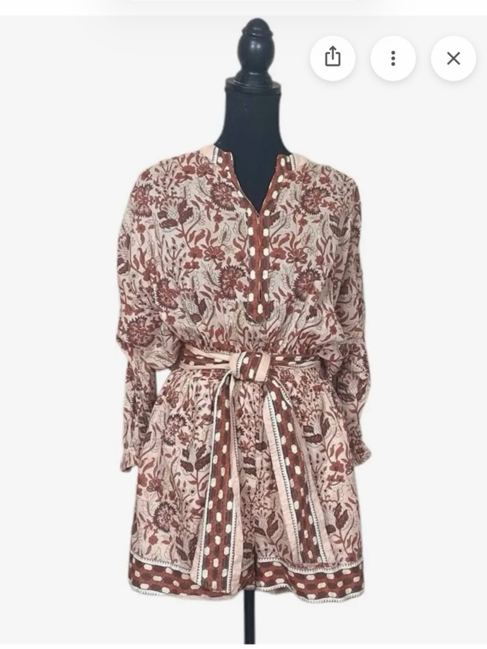 Cleobella floral belted romper